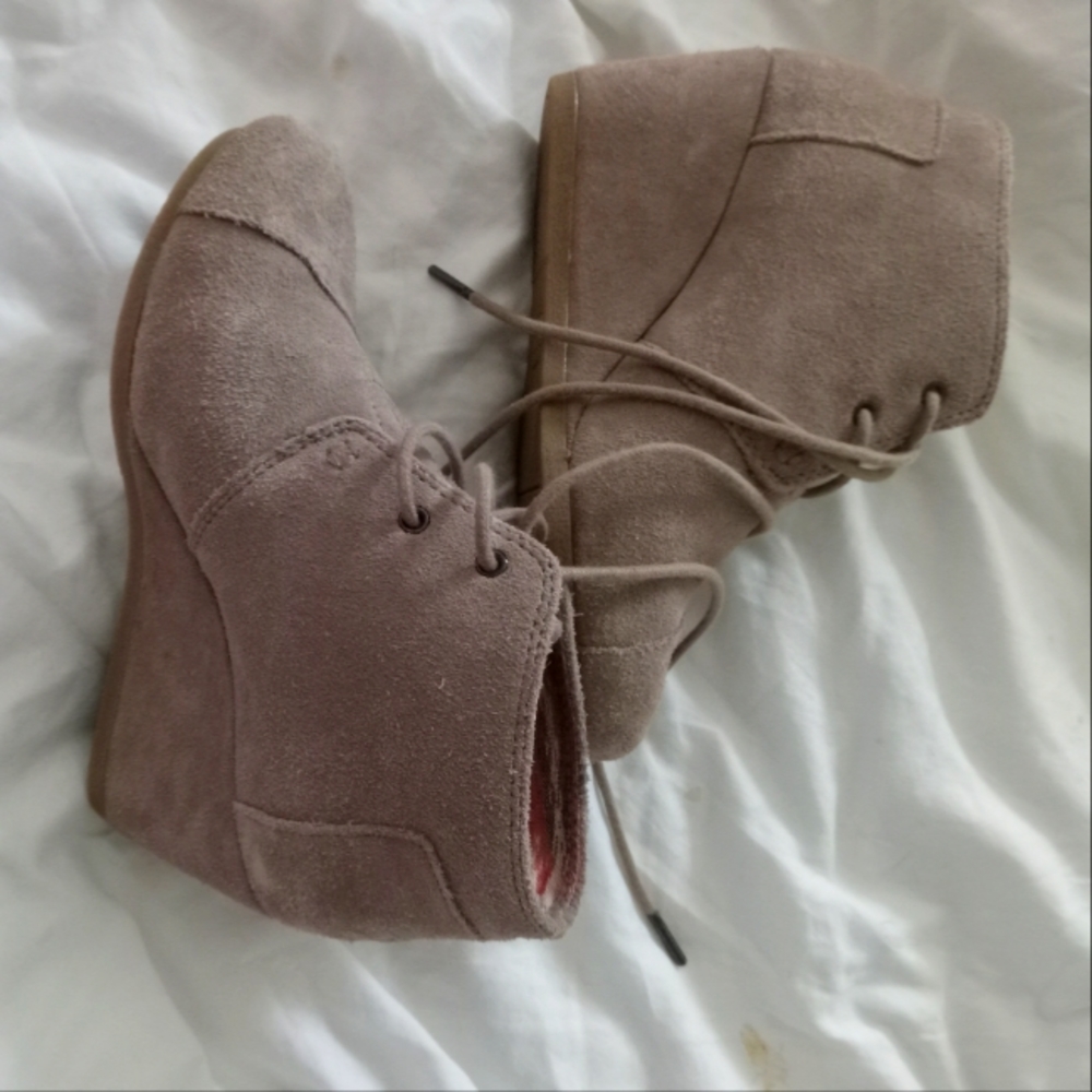 Kid's Toms Wedge Bootie - Sz. 5.5